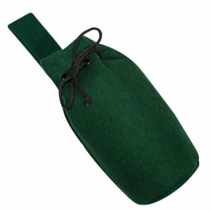 Gürtelbeutel mit Kordelzug aus Wolle Grün 8"-6,ca. 12,5 cm