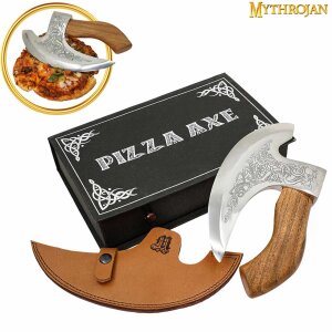 Viking Steel Pizza Axe Authentic Medieval Pizza Cutter...