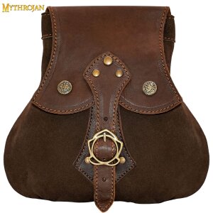 &quot;Stalwart Warrior&quot; Leather Pouch For...