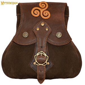 "Stalwart Warrior" Leather Pouch For Larp,...