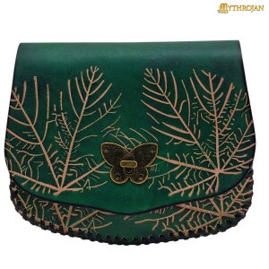 "Forest Grace" Elven Leather Pouch: Ideal For...
