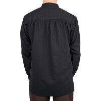 Klassisches Mittelalter Hemd oder Schnürhemd schwarz "Anno" Gr. XL, B-WARE