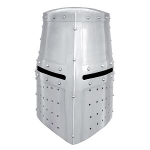 13./14. Jahrhundert Topfhelm Stahlhelm 18 Gauge