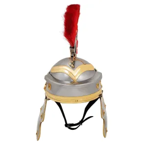 Centurio Helm mit rotem Helmbusch