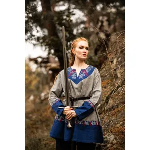 Wikinger Tunika Grau Unisex „Freydis“