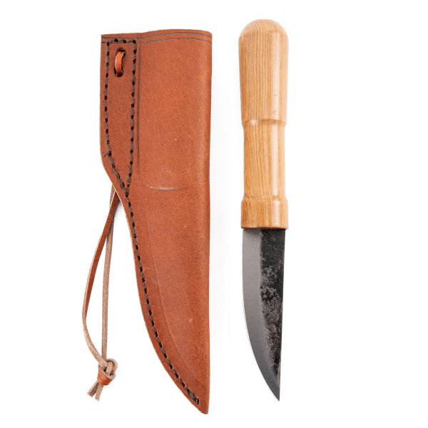 Wikinger oder Hochmittelalter Messer Steckangel inkl. Lederscheide