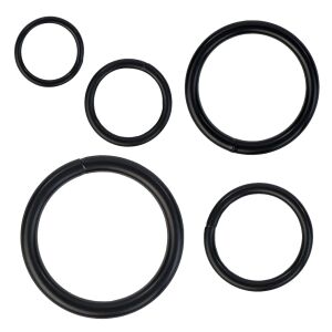 O-Ring aus Stahl, Schwarz (Riemenverteiler), verschiedene Größen