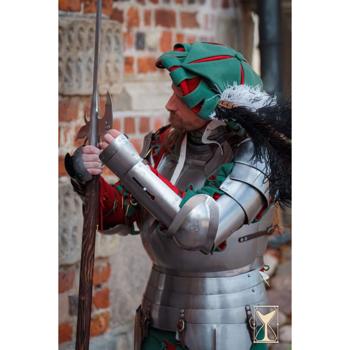 Landsknecht Armschienen 1,6 mm Stahl box