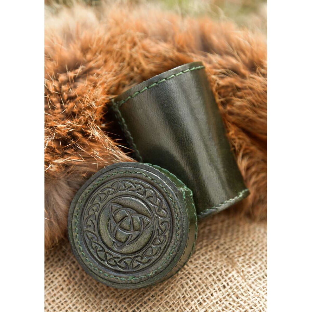 Lederwürfelbecher mit Deckel &ndash box