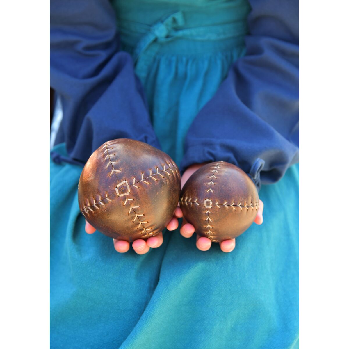 Handgefertigter Lederball Mittelalter &n box