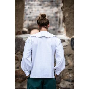 Rundkragenhemd Weiß "Athos" M, B-Ware