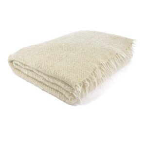 Grande couverture en laine de mouton tiss&eacute;e...