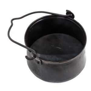 Medieval Hanging Pan With Hook Hand Forged Steel