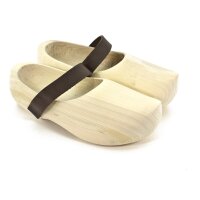 Holzschuhe mit breitem Lederriemen 38