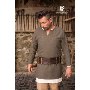 Herringbone tunic Tyr olive/grey