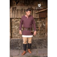 Herringbone tunic Tyr bordeaux/grey