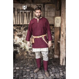 Wool tunic Lodin bordeaux XXXL