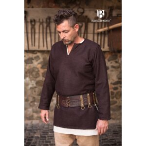 Wool tunic Lodin brown L