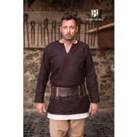Wool tunic Lodin brown XL