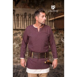 Herringbone tunic Tyr bordeaux/grey XXXL