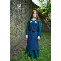 Wikinger Kleid Typ Trägerkleid Frida Baumwolle Blau