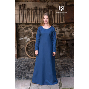 Mittelalter Kleid Typ Unterkleid Freya Waidblau XXL