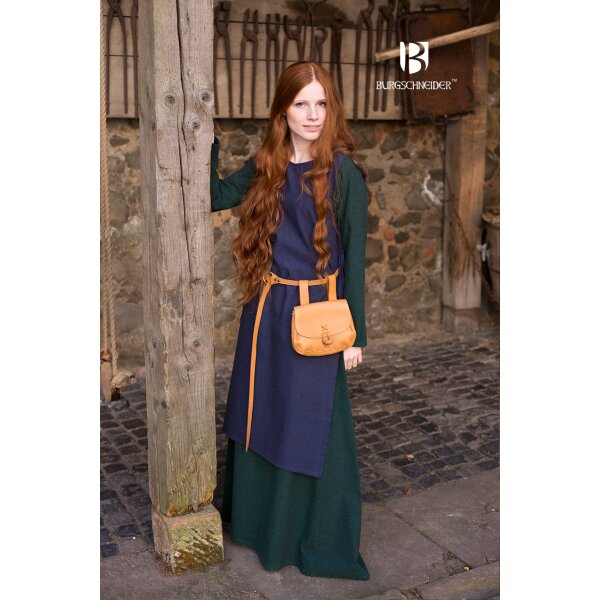 Mittelalter Kleid Typ Überkleid Haithabu Blau XXL