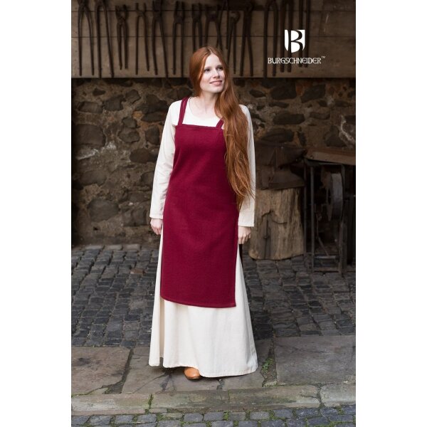 Wikinger Kleid Typ Trägerkleid Jodis Wolle Bordeaux XXL