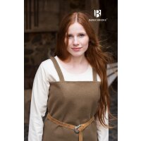 Wikinger Kleid Typ Trägerkleid Jodis Wolle Herbstgrün XL