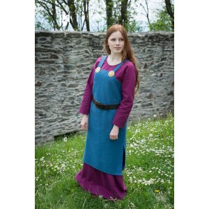 Wikinger Kleid Typ Trägerkleid Frida Baumwolle Meerblau XL