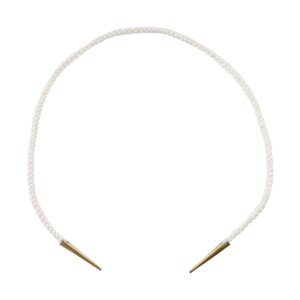 Cords white with brass points