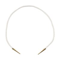 Cords white with brass points