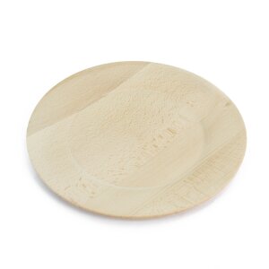 flat wooden plate