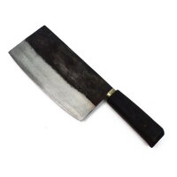Handmade rustic kitchen cleaver 19cm blade