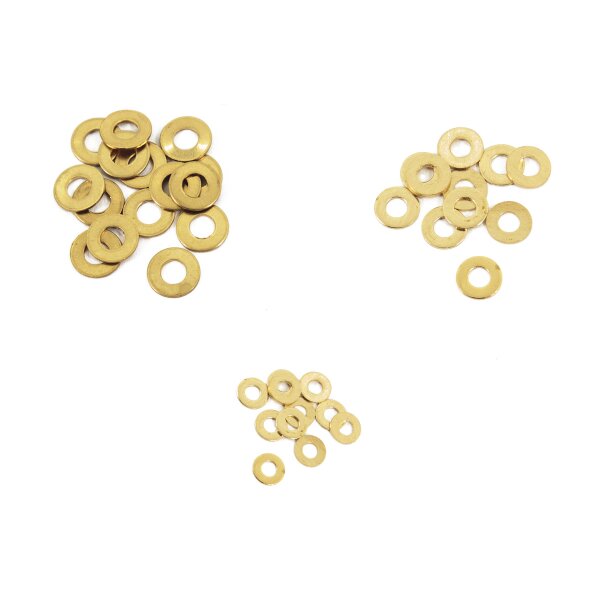 Brass washer for riveting different sizes 2,2mm 5 pcs