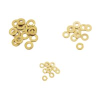 Brass washer for riveting different sizes 2,5mm 5 pcs