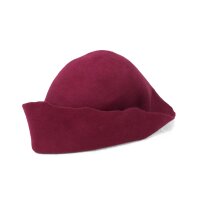 Pilgrim or Felt hat burgund red