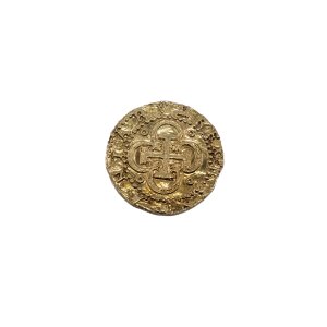 Replica gold doubloon 16th century philippus II. dei gratia