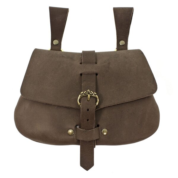 D-type beltbag or purse brown