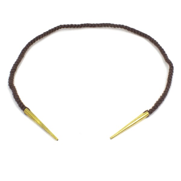 Cord brown with brass points