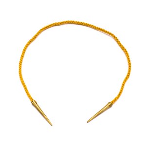Cord yellow with brass points