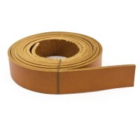 Leather straps, light brown 30mm