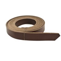 Leather straps, dark brown 20mm