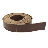 Leather straps, dark brown 30mm