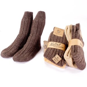 2 Paar dicke Wollsocken oder Stricksocken ökologisch...