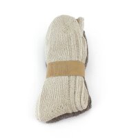2 Paar dicke Wollsocken oder Stricksocken ökologisch gefärbt Brauntöne 43-46