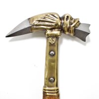 Italienischer Bestien-Hammer,  Streithammer, Rabenschnabel, 14. Jahrhundert. Da Carrara