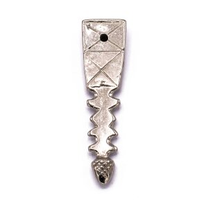Belt End-Fitting Late-Medieval X brass silvered