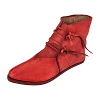 Half boots laced with hobnailed soles korduan red size 44