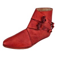 Wikinger Schuhe Typ Jorvik mit einfach genagelter Sohle Korduan-Rot